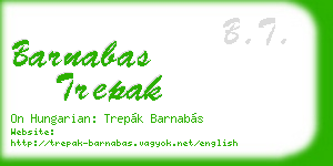 barnabas trepak business card